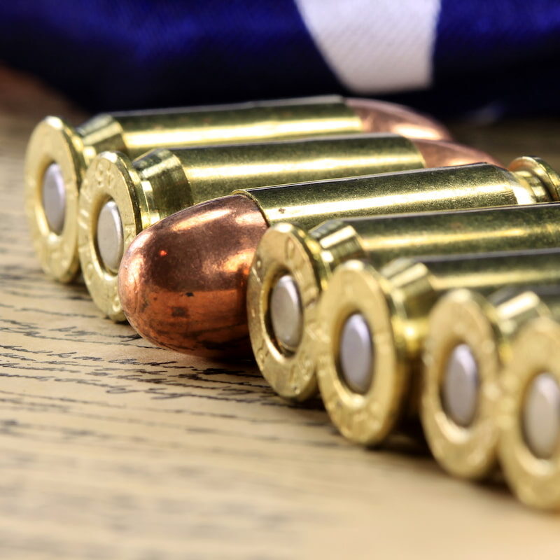 A line of plus pressure rounds illustrating what is +p Ammo and its benefits for high-quality pressure and performance.